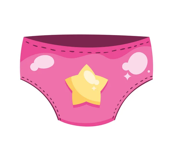 Pink Underwear Design White — Stock Vector