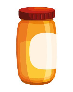 bal kavanozu simgesi izole edilmiş