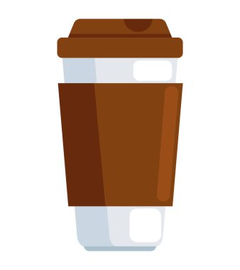 kahve fincanı simgesini izole et