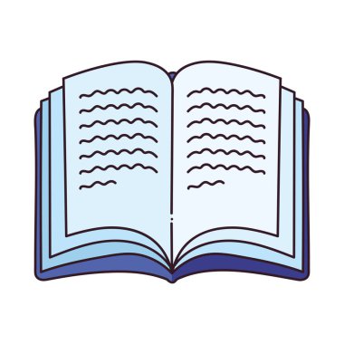 okul açık kitap simgesi izole edildi