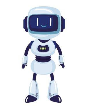 Robot ai teknolojisi yapay zeka simgesi izole edildi