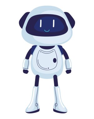 Robot ai teknolojisi gelecek simgesi izole edildi