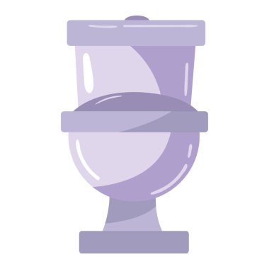 Tuvalet kabı simgesi izole edilmiş