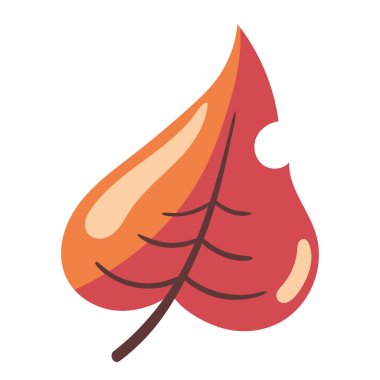 Yaprak kuru yaprak ikonu izole resimleme