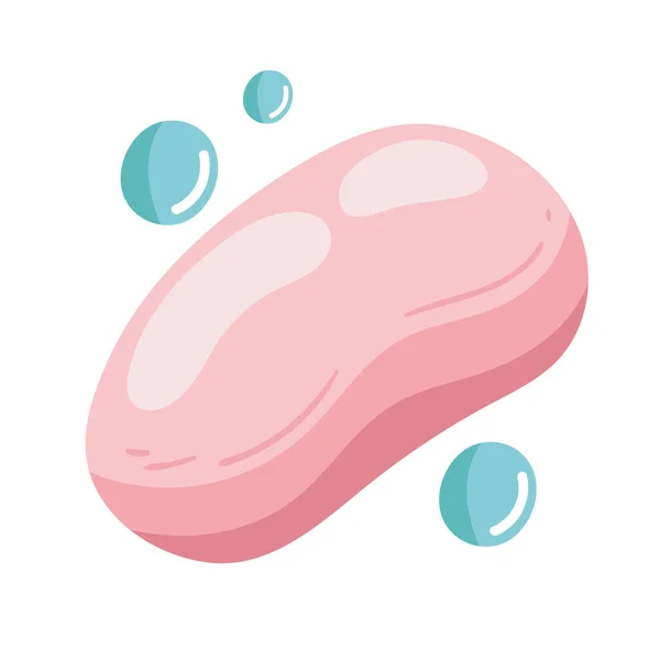 Ikona Mýdla Bublin Izolované Ilustrace — Stockový vektor