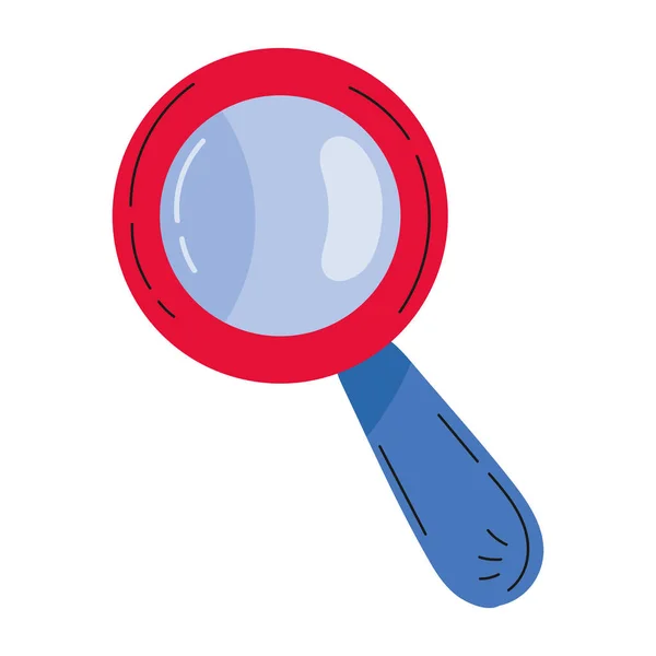 Magnifying Glass Icon Isolated Illustration — Stock Vector