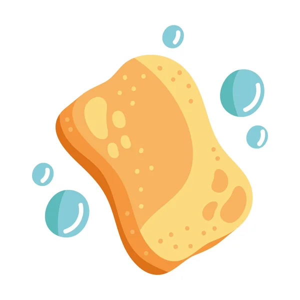 Sponge Bubbles Icon Isolated Illustration — Stock Vector