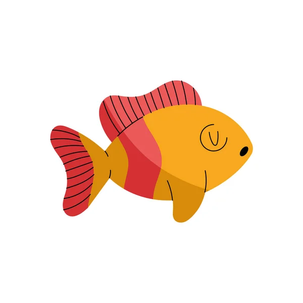 Fish Doodle Illustration Vector Isolated — Stock Vector