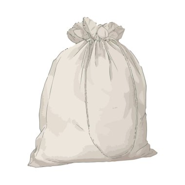 Beyaz üzerine sert çuval beyazı