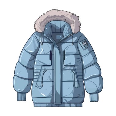 Beyazın üstündeki erkekler için kışlık ceket