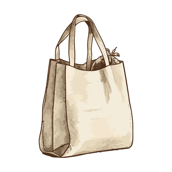 Fashionable Handbag Design White — Stock Vector
