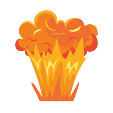 patlama etkisi tehlike simgesi izole edildi