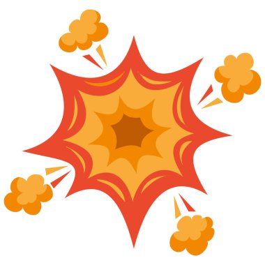 patlama etkisi hareket simgesi izole edildi