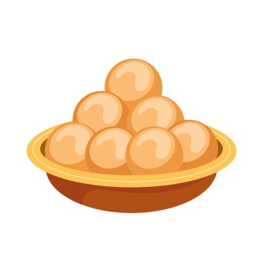 Ladoo Lohri Hint yemek tarifi simgesi izole edilene kadar