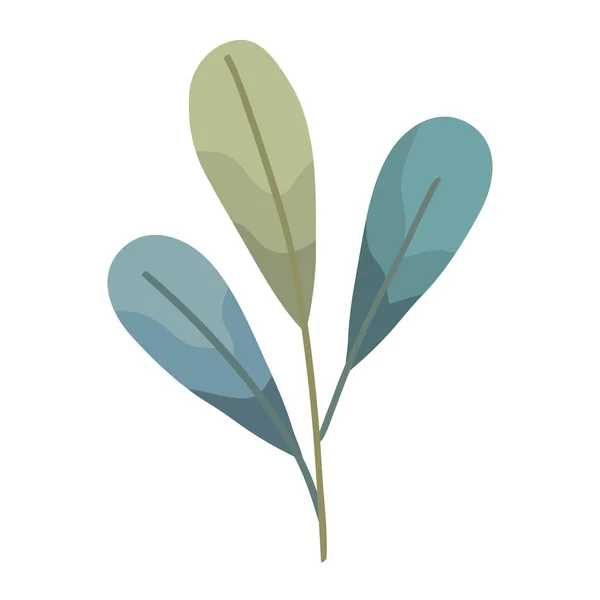 Blad Växt Ikon Isolerad Illustration — Stock vektor