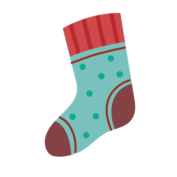 Warme Socke Symbol Isoliert Abbildung — Stockvektor