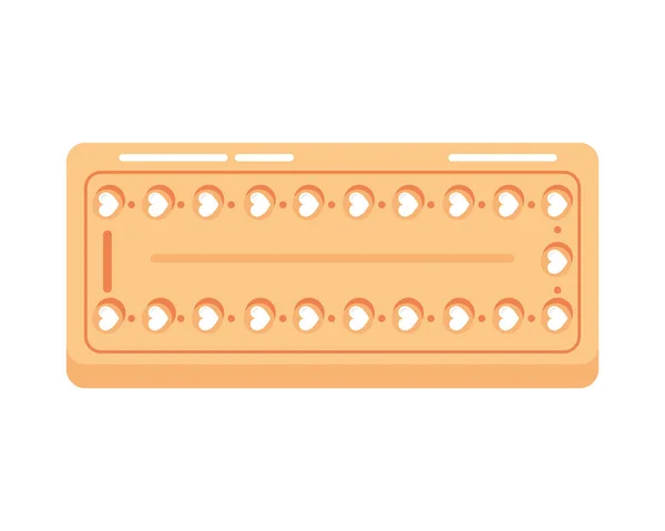 Birth Control Pills Icon Vector Isolated — Stock Vector