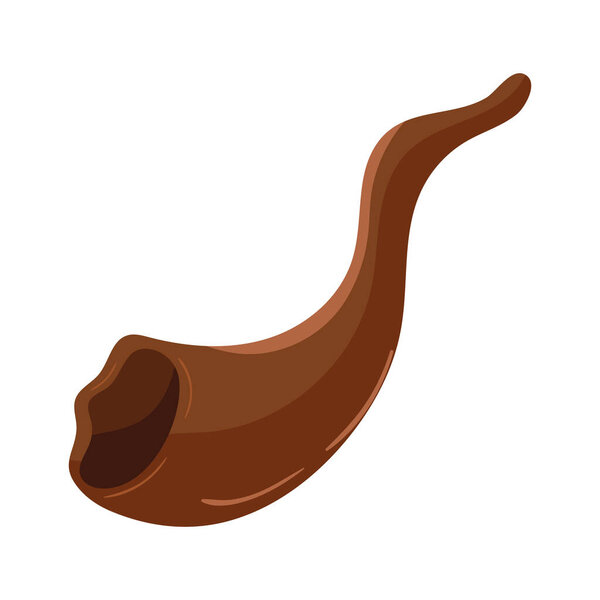 yom kippur horn icon isolated