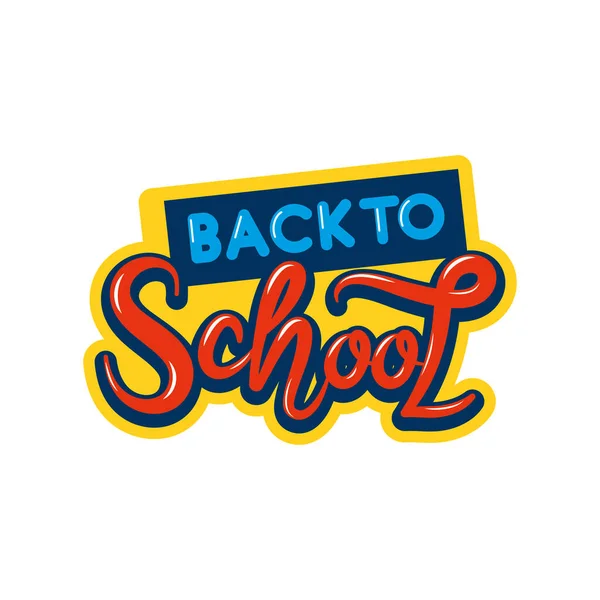 Back School Font Icon Isolated — Stock Vector