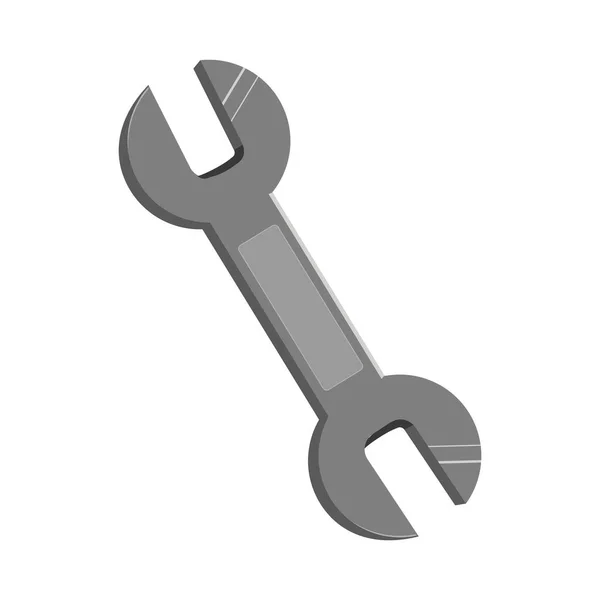 Schraubenschlüssel Werkzeug Symbol Isolierte Illustration — Stockvektor