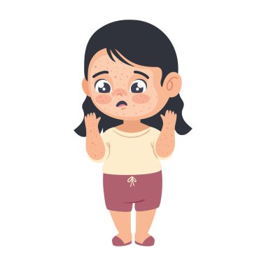 çocuk hasta cilt izole simgesi