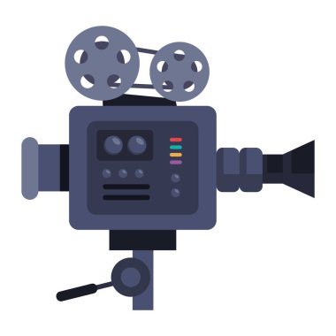 film aygıtı kamerası ve bobin simgesi izole