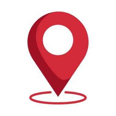 pin simgesi konumu arama izole vektörü