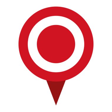 pin simgesi konumu izole edilmiş vektör
