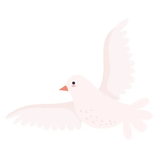 鳩の鳥のアイコン 隔離されたベクトル — ストックベクタ