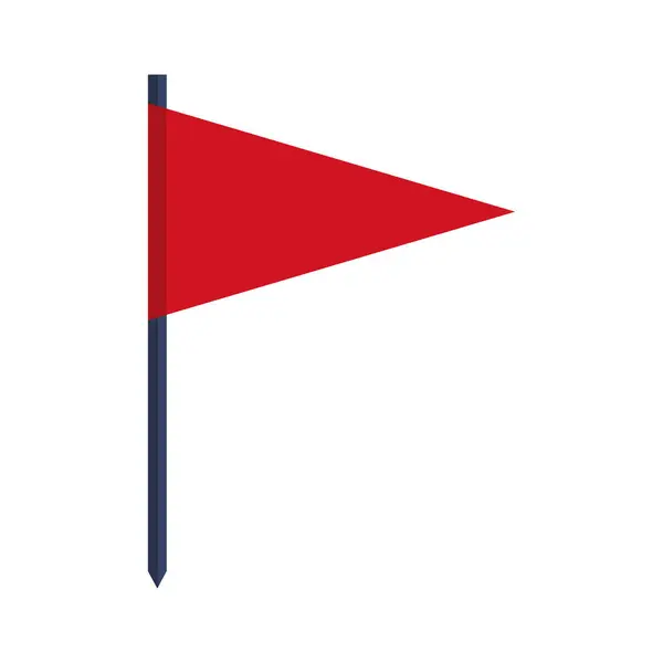 Pin Icono Ubicación Bandera Gps Vector Aislado — Vector de stock