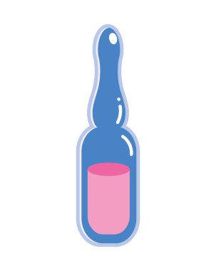 Vacine Vial Tedavi simgesi izole edildi