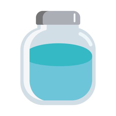 Vacine Vial Tıbbi Bakım ikonu izole edildi