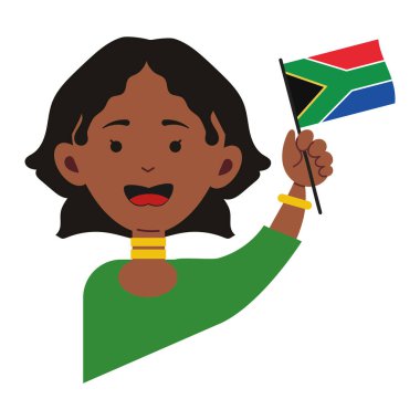 Kalıtım Günü Afrikalı çocuk simgesi izole