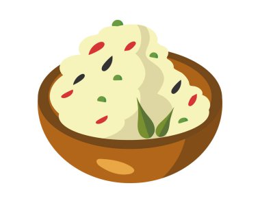 Geleneksel Hint tarifi izole edilmiş simgesi