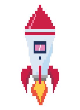 Savaş gemisi pikselleri izole edilmiş simgeyi taşır