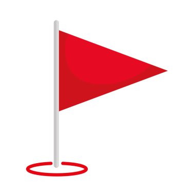 pin simgesi konumu bayrağı izole vektörü