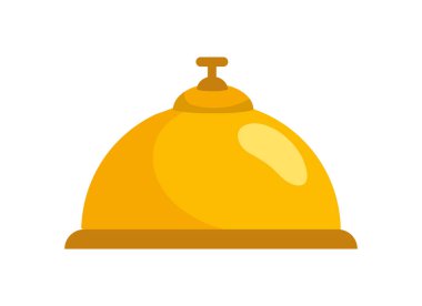 Altın çan asılı klasik izole ikon