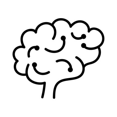 profil beyin doğrusal biçim simgesi izole edildi