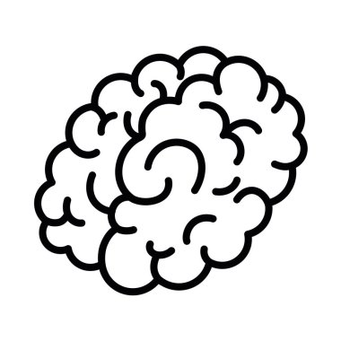 profil beyin sağlığı izole edilmiş simgesi