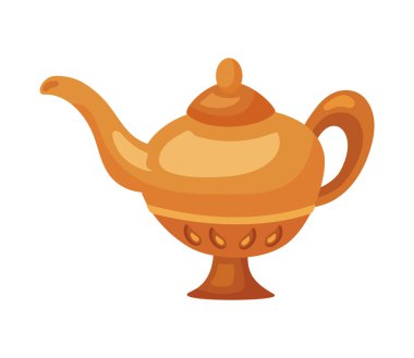 Sihirli cin lamba gizemli vektörü izole