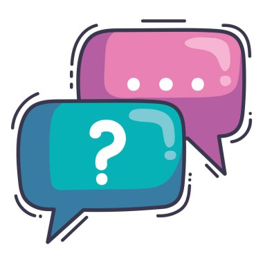 Sorgulama imzalama pencereli konuşma balonu izole edilmiş simge