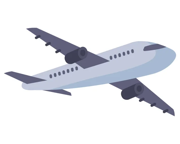 Flugzeug Fliegen Reise Illustration Symbol Isoliert — Stockvektor