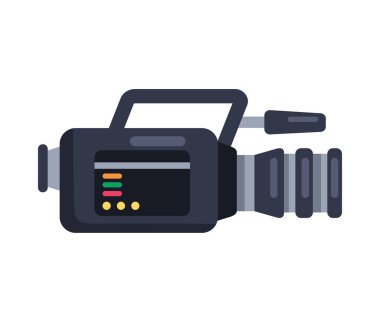 film aygıtı modern kamera illüstrasyon vektörü izole