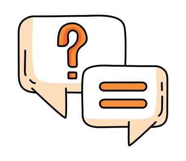 Konuşma baloncukları vektörü izole etti