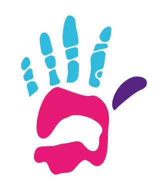 El izi boya renk illüstrasyon vektör simgesi