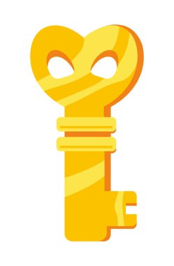 anahtar video oyun tasarımı simgesi izole edildi