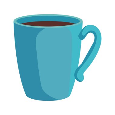 Kahve fincanı çizimi izole tasarım