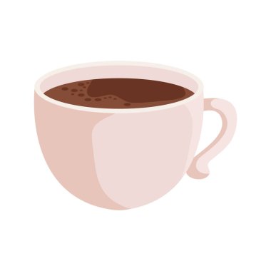 Kahve fincanı ikramları izole edilmiş.