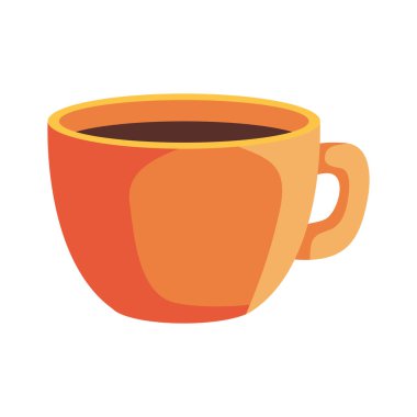 Kahve fincanı izole görüntü vektörü