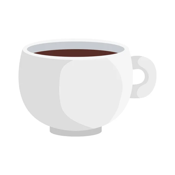 Tazza Caffè Caldo Illustrazione Isolato — Vettoriale Stock